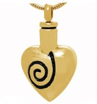 Heart Stainless Steel Cremation Pendant