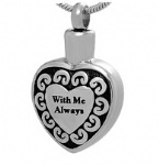 Heart Stainless Steel Cremation Pendant