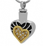 Heart Stainless Steel Cremation Pendant