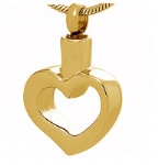 Heart Stainless Steel Cremation Pendant