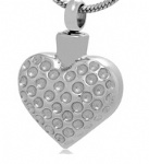 Heart Stainless Steel Cremation Pendant