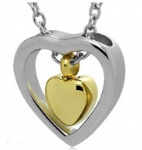 Heart Stainless Steel Cremation Pendant