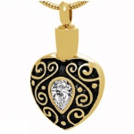 Heart Stainless Steel Cremation Pendant