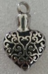 Heart Stainless Steel Cremation Pendant Memorial Jewelry