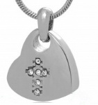 Cross Stainless Steel Cremation Pendant Memorial Jewelry