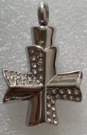 Cross Stainless Steel Cremation Pendant Memorial Jewelry