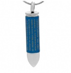 Bullet Stainless Steel Cremation Pendant Keepsake Jewelry
