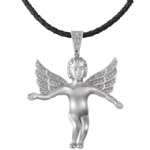 Angel Hip Hop Pendant Sterling Silver Jewelry