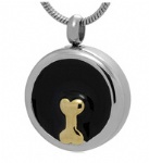 Bone Stainless Steel Cremation Pendant