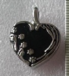 Footprint Stainless Steel Cremation Pendant