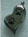 Footprint Stainless Steel Cremation Pendant