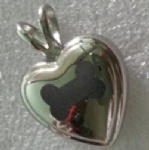 Footprint Stainless Steel Cremation Pendant